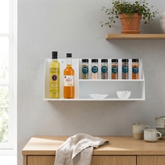 Como Archishelf i metal med 2 lag - 60 CM - Hvid